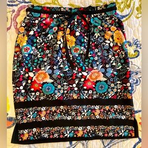 Loft flower print skirt XXSP with pockets